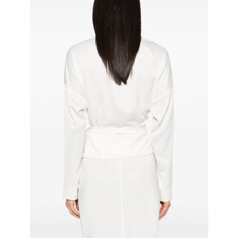 Philosophy di Lorenzo Serafini Ivoor Dameshemden Ss25 White Dames