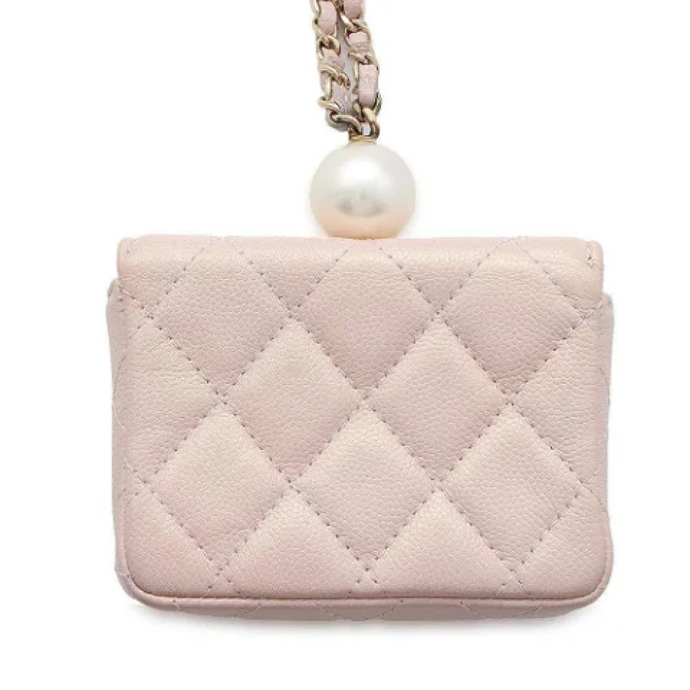 Chanel Vintage Pre-owned Leather wallets Pink Dames