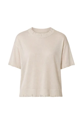 Maglia girocollo Damage Lurex