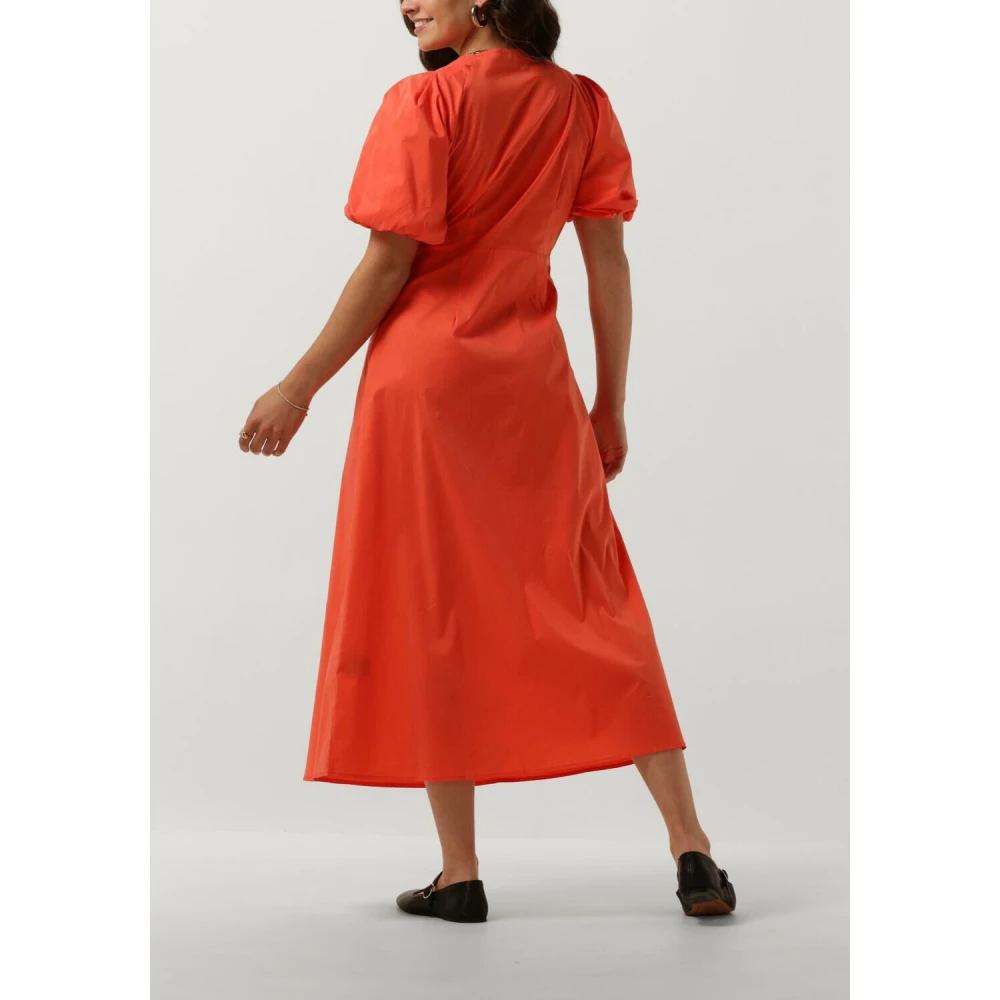 NEO NOIR Oranje Poplin Jurk voor Vrouwen Orange Dames