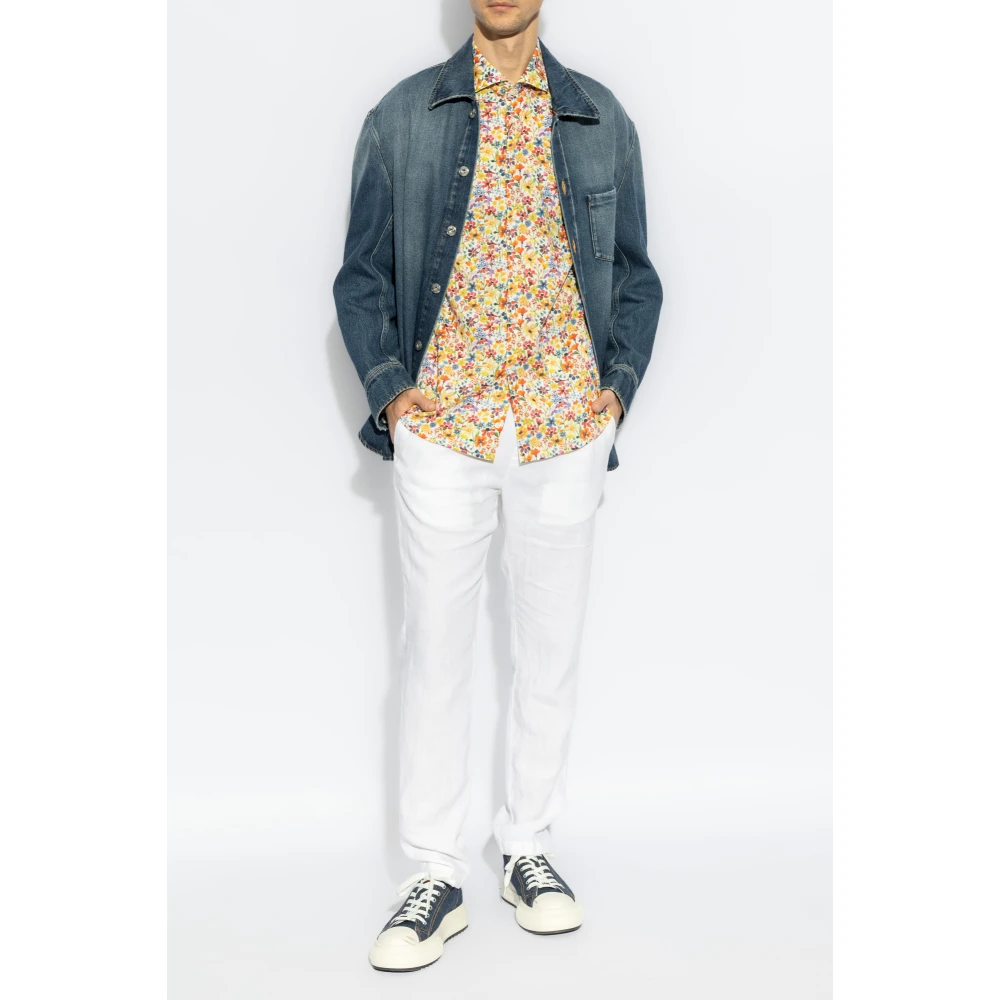 PAUL & SHARK Overhemd met bloemenmotief Multicolor Heren