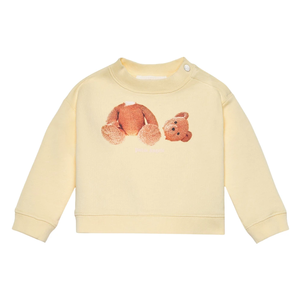Palm Angels Girls Yellow Bear Sweatshirt - Kids Sweatshirts - 18 M - Kids