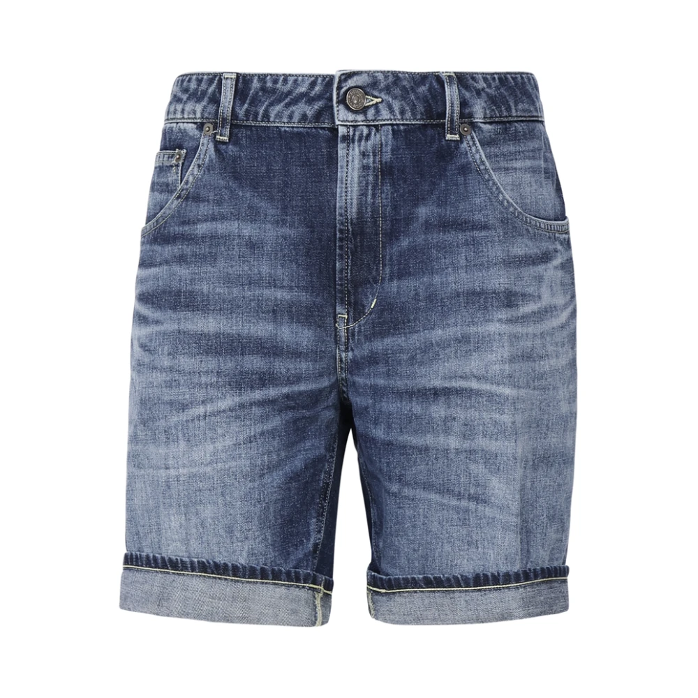 Dondup Men's Blue Denim Shorts, W36, Denim Cotton Shorts