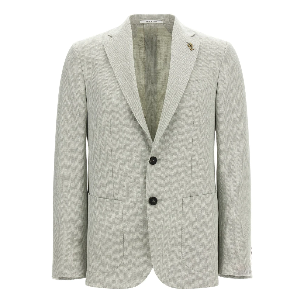 Pal Zileri Green Blazers, Male, 2XL, Brera Single-Breasted Blazer