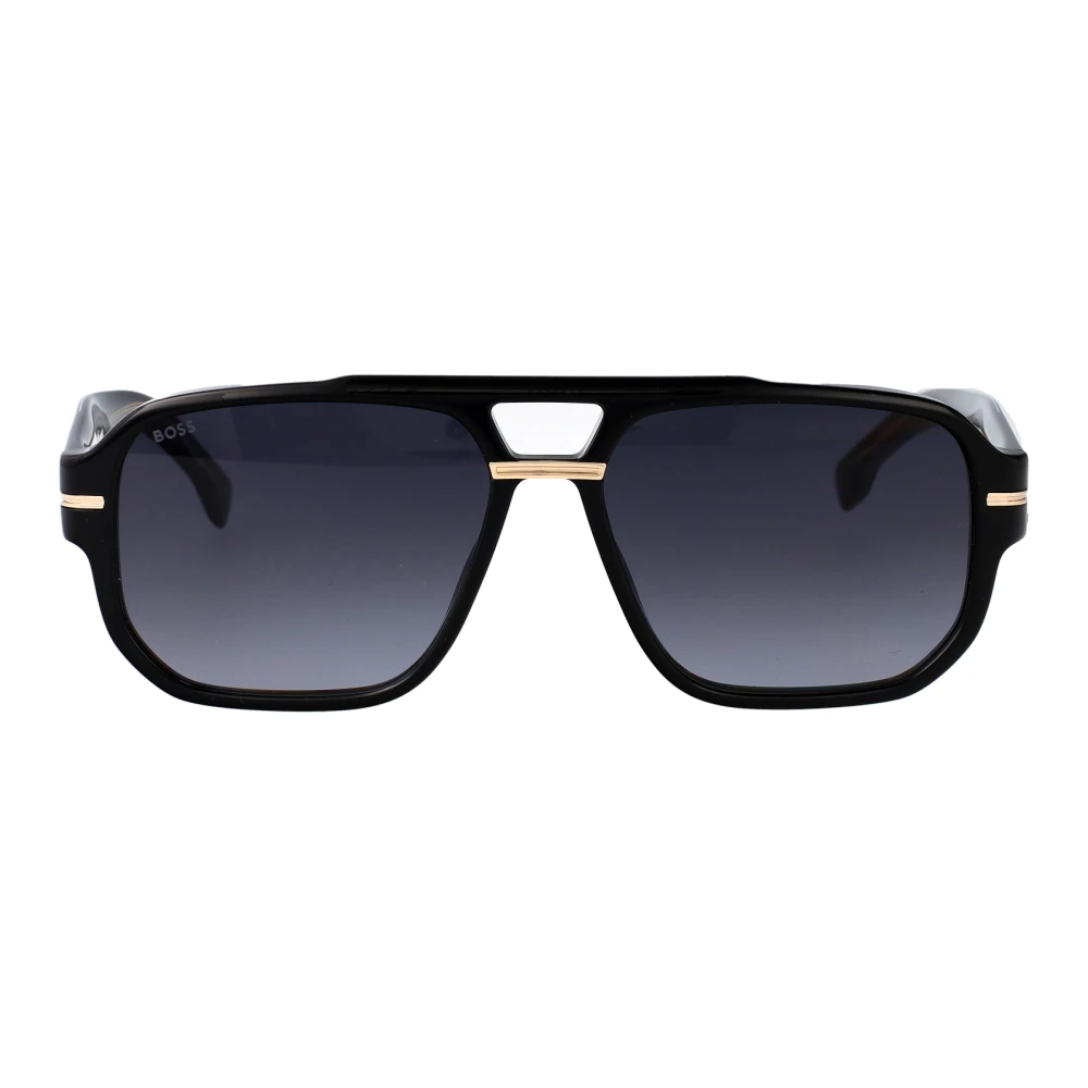 Hugo Men's Black Stylish Sunglasses Boss 1718/S - Sunglasses - 57 Mm - Accessories