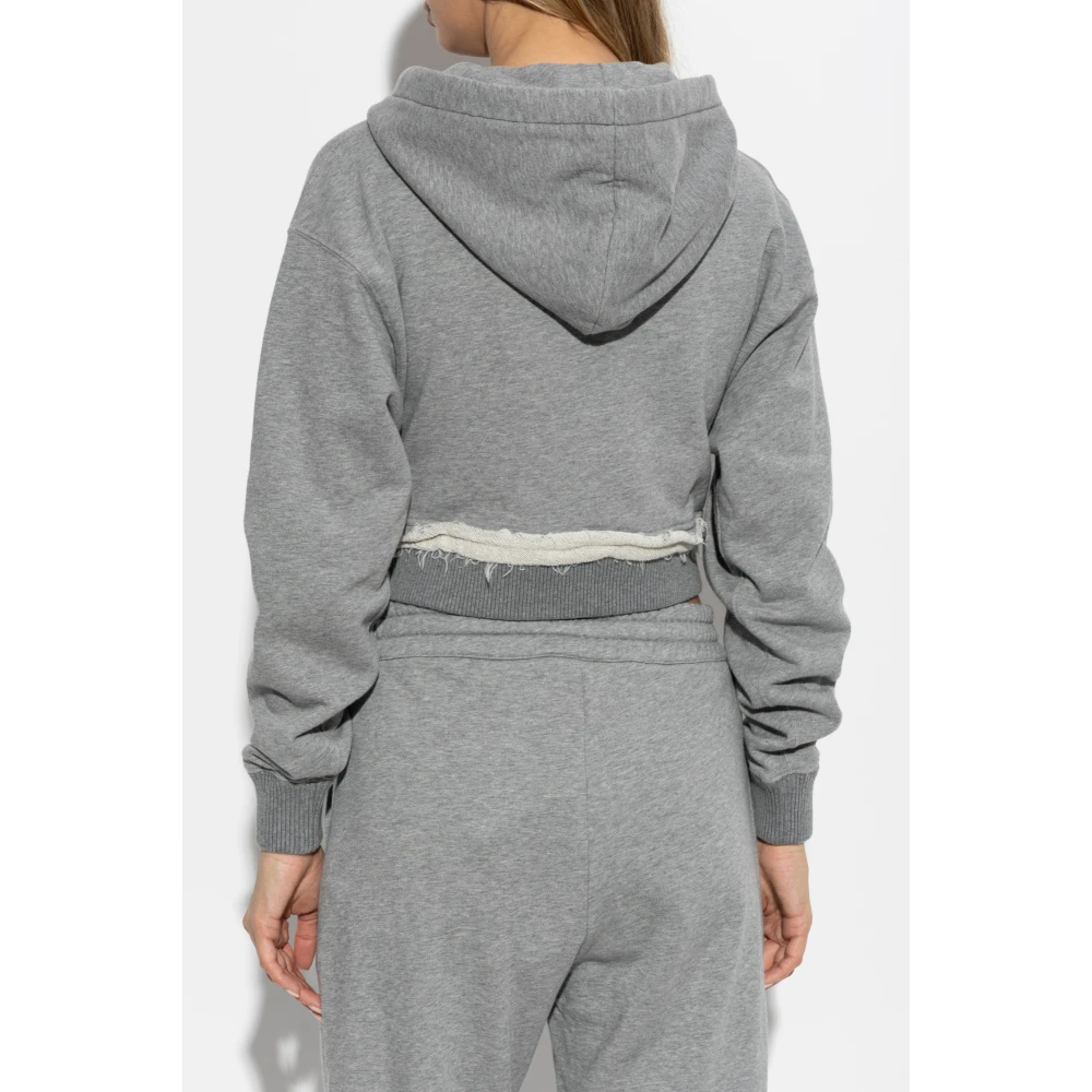 alexander mcqueen Hoodie Gray Dames