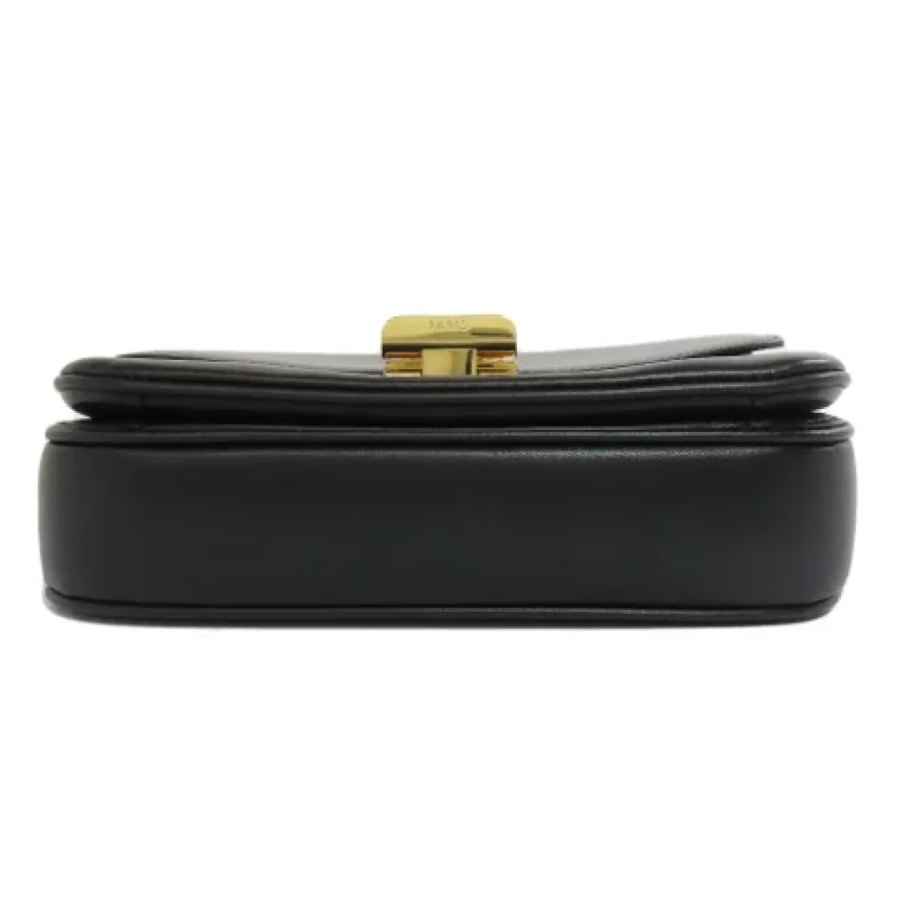 Celine Vintage Pre-owned Leather handbags Black Dames