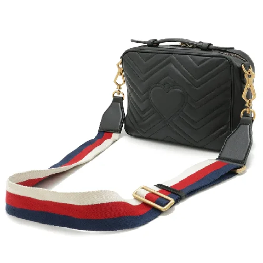 Gucci Vintage Pre-owned Leather handbags Black Dames