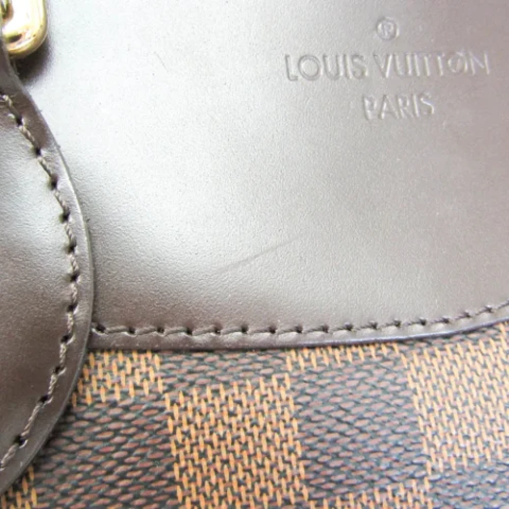 Louis Vuitton Vintage Tweedehands Bruin Canvas Louis Vuitton Schoudertassen Brown Dames