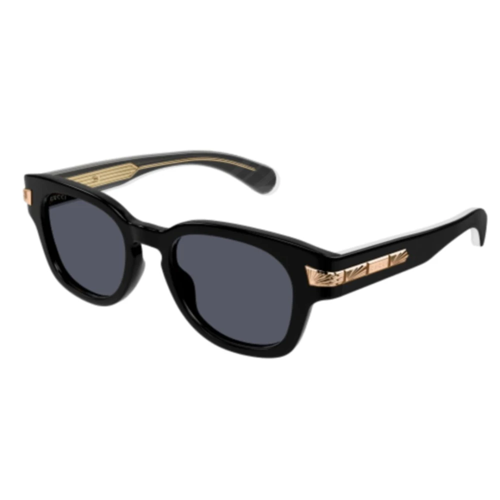 Gucci Unisex Black Sunglasses, 51 Mm, Stylish Sunglasses For Everyday Wear