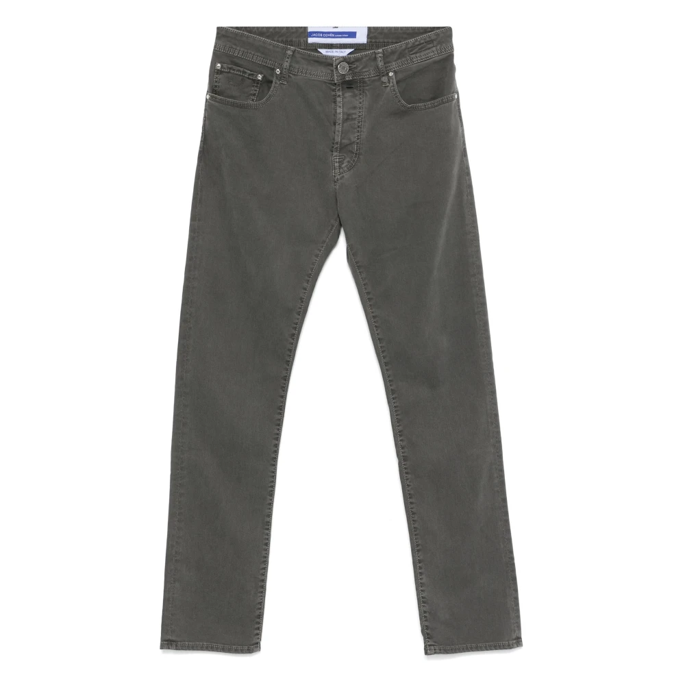 Jacob Cohën Slim-fit bomull/lyocell byxor Gray, Herr