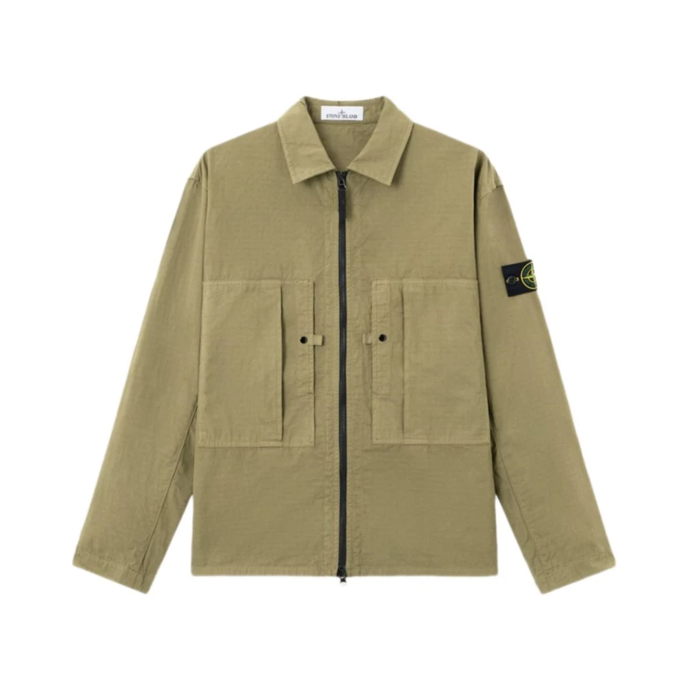Stone Island Men's Green Shirt - Casual Shirts - M - Shirts
