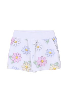 pink-daisy-print-kids-shorts