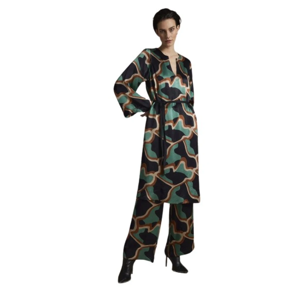 Summum Woman Verhoog je stijl met deze midi jurk Green Dames