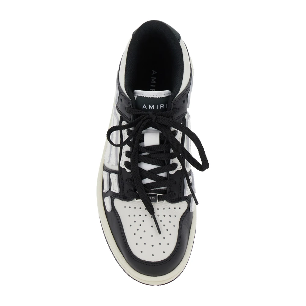 Amiri Zwarte lage top sneakers met geperforeerde neus Black Dames