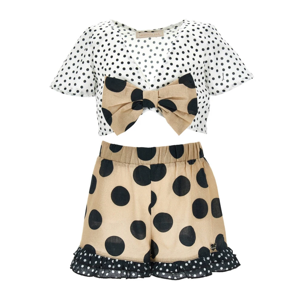 Monnalisa Girls Multicolor Completo Mare Mussola - Kids Sets - 6 Y - Kids