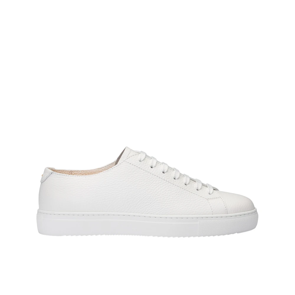 Doucal’s Sneaker van getrommeld leer Heren Schoenen Wit