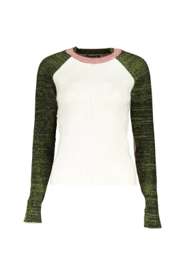 Elegant Kontrast Pullover med Rundhalsausschnitt
