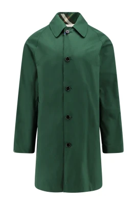 Vändbar bomullstrenchcoat