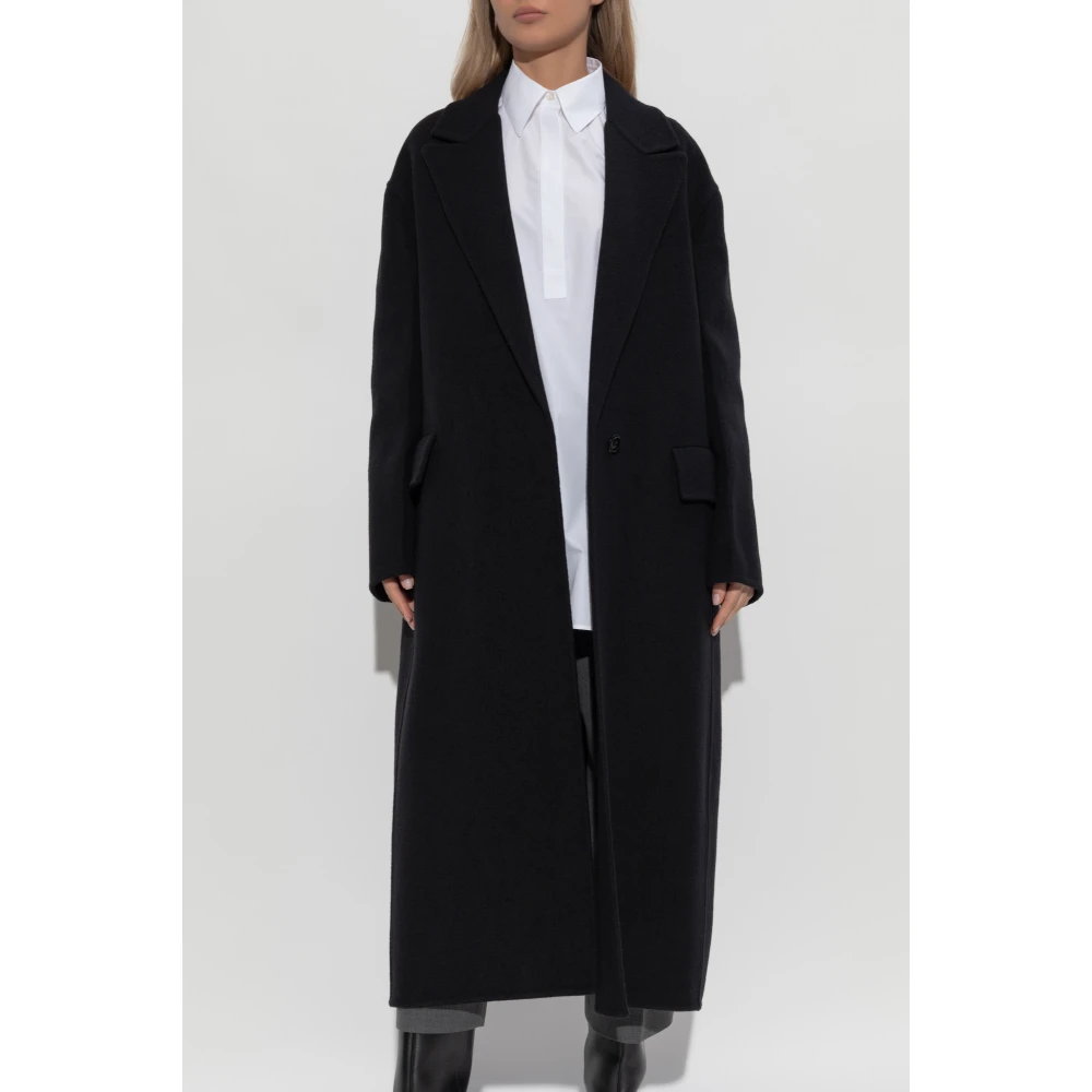 Jil Sander Wollen jas Black Dames