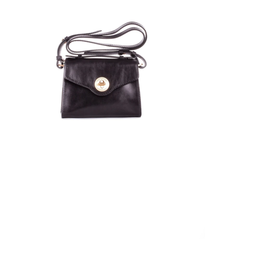 The Bridge Women's Black Shoulder Bag Logo Front
