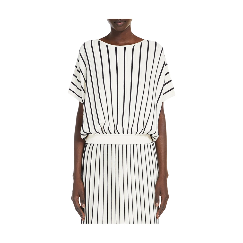 Max Mara Weekend Beige Gebreide Trui Casual Chic Stijl Beige Dames