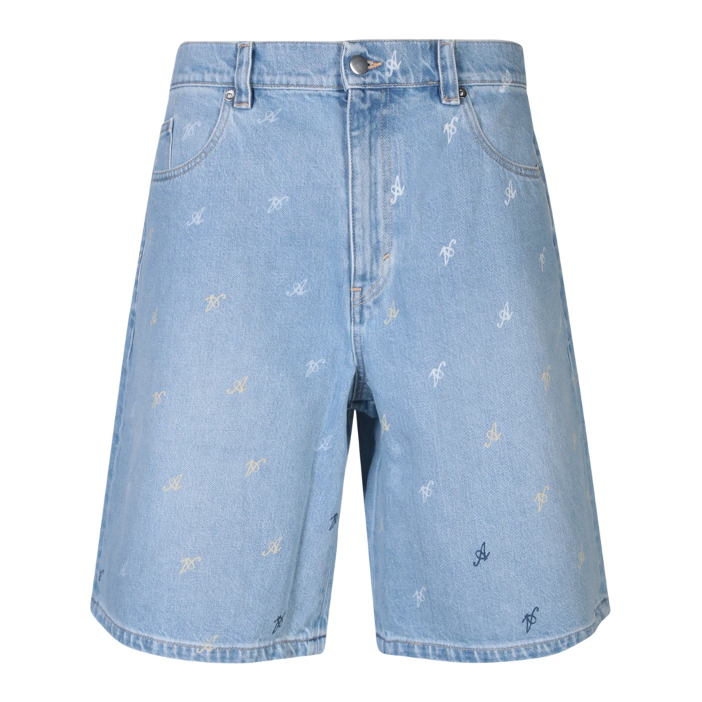 Axel Arigato Relaxte Denim Shorts Blue Heren