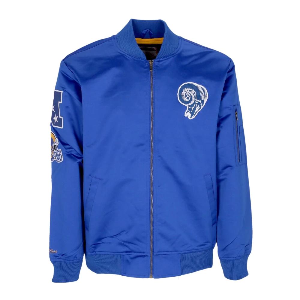Mitchell & Ness Losram Original Team Colors Bomber Jacket Blue Heren