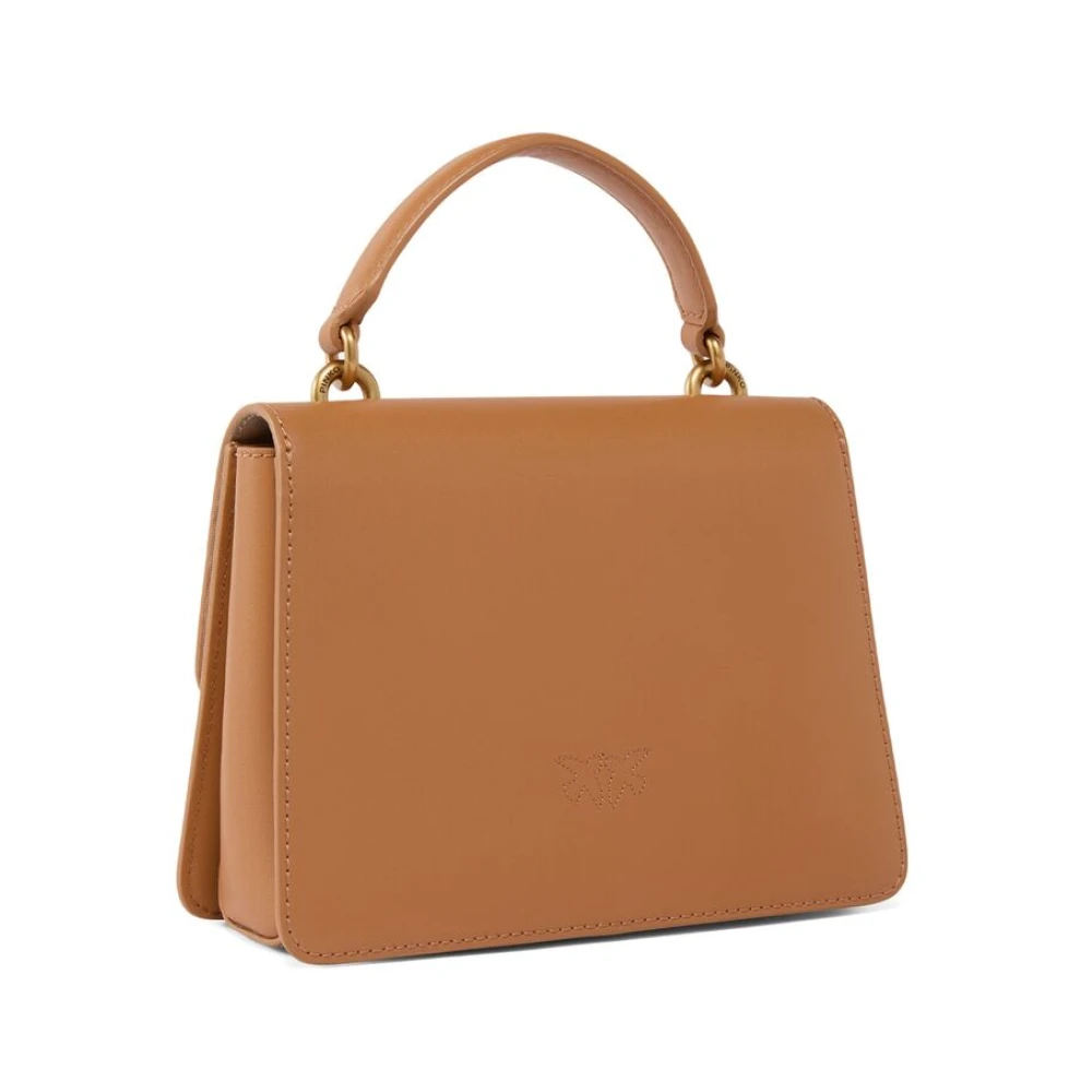 pinko Love Birds Bruine Schoudertas Brown Dames