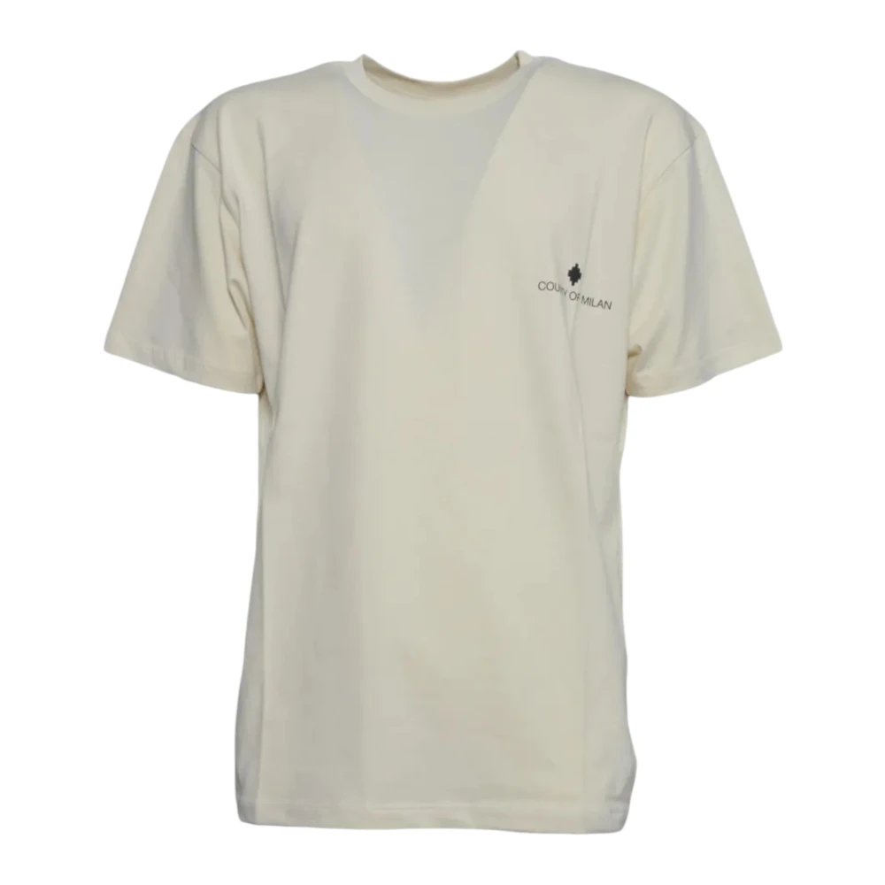 Marcelo Burlon White T-Shirts, Male, M, S6cmmath095 T-Shirt