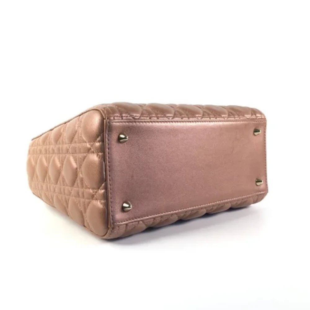 Dior Vintage Pre-owned Leather dior-bags Brown Dames