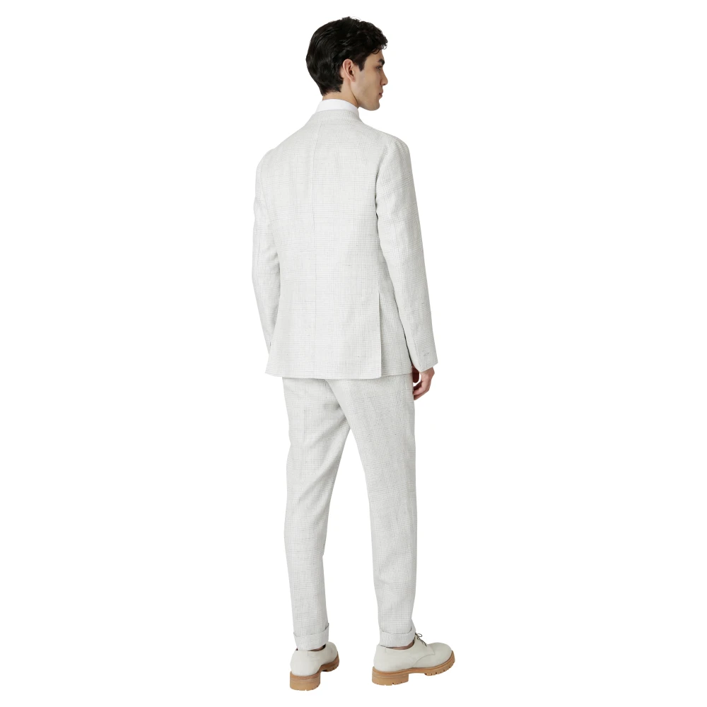 Eleventy Slim Fit Linnen Wol Pak Gray Heren