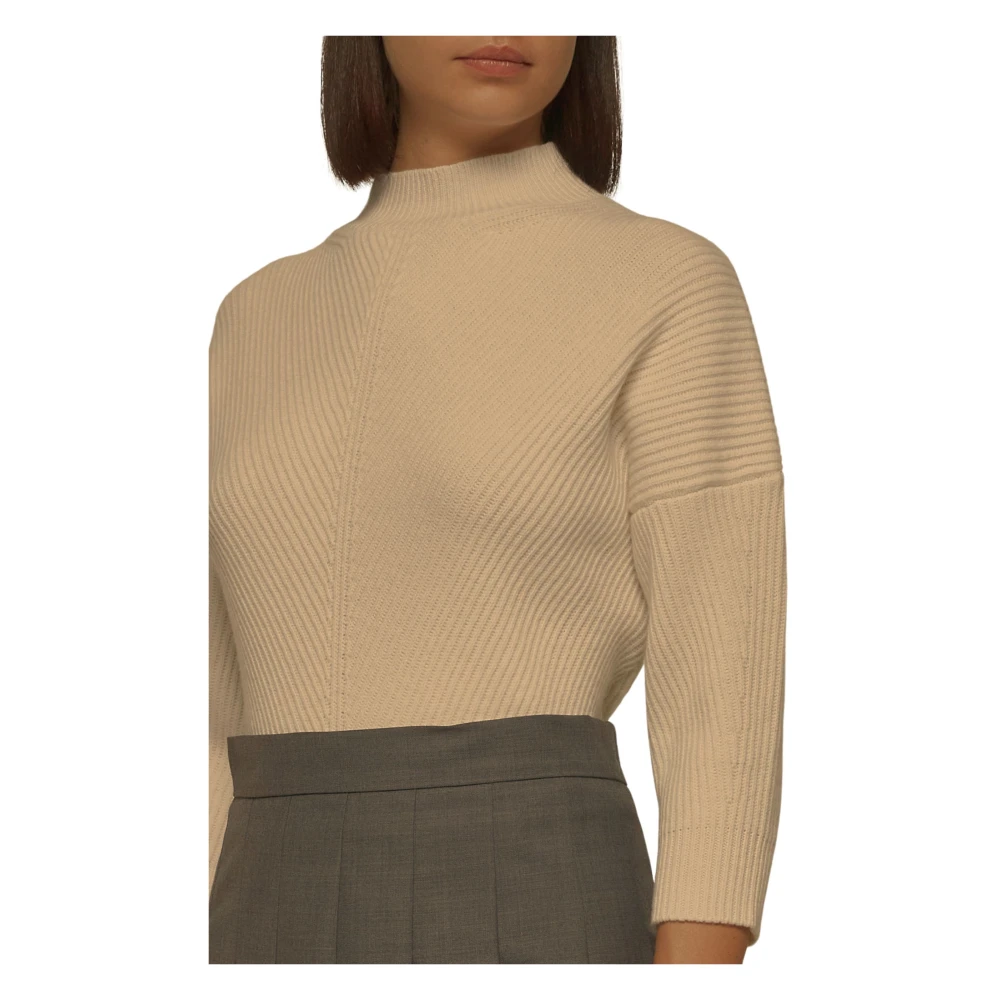 Max Mara Studio Gebreide Wol Kasjmier Trui Brown Dames