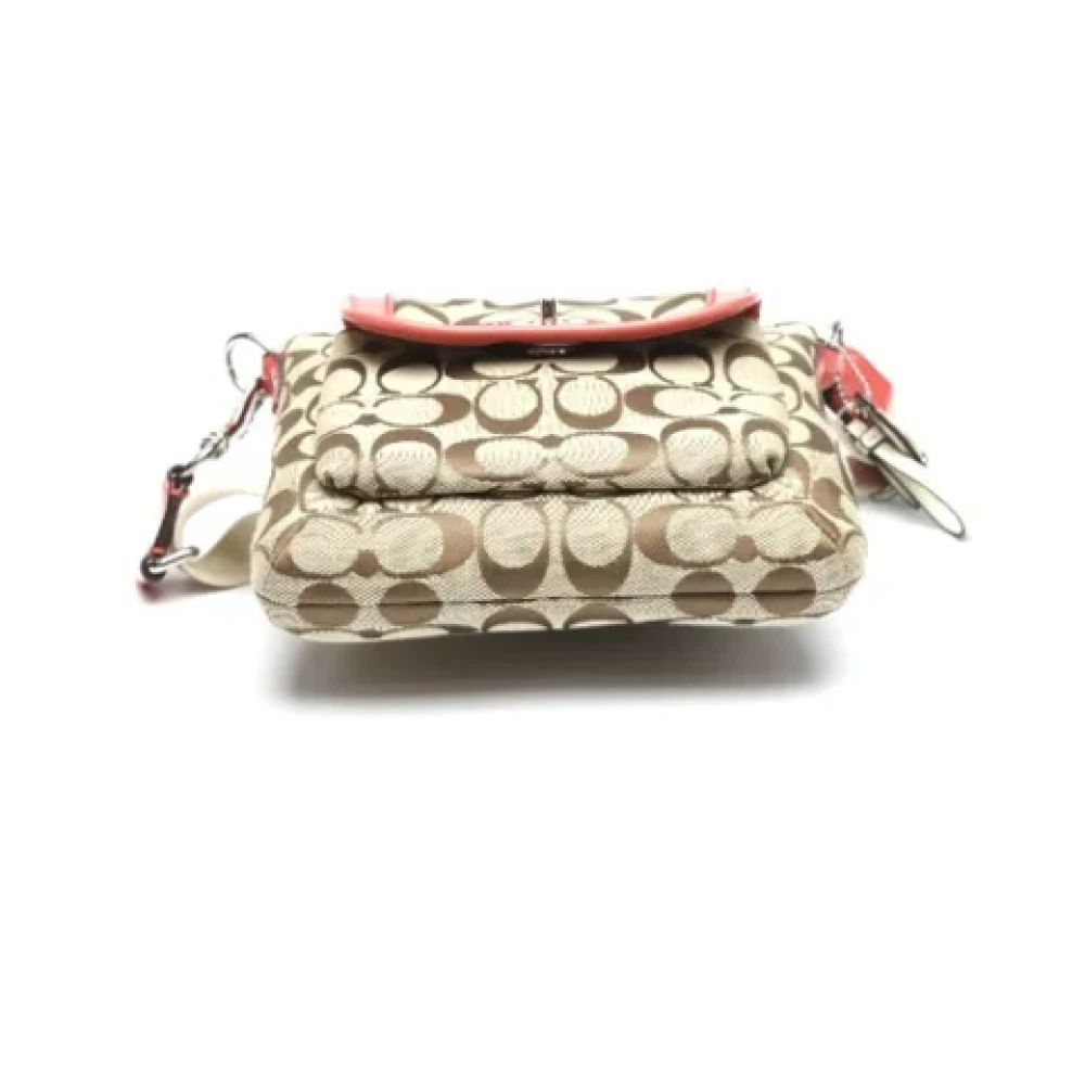 Coach Pre-owned Leather shoulder-bags Beige Dames