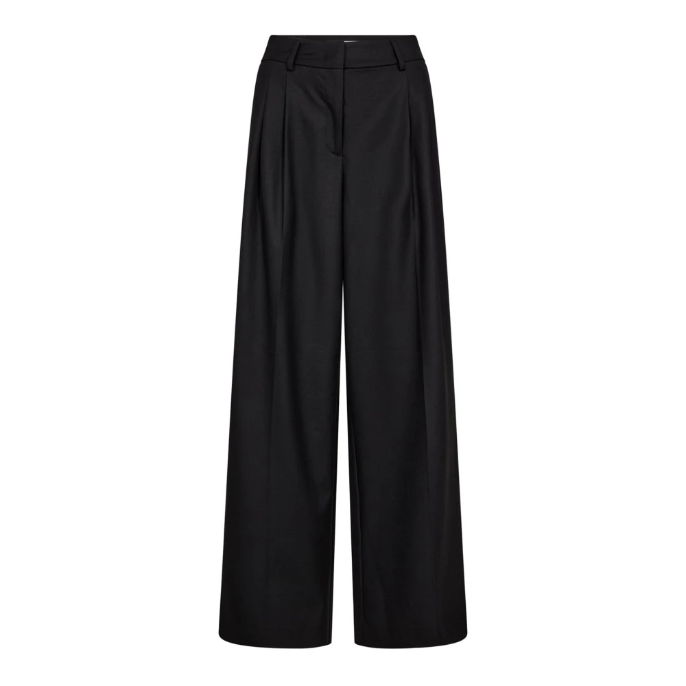 Co'couture Women's Black Wide Trousers - Wide Trousers - M - Trousers