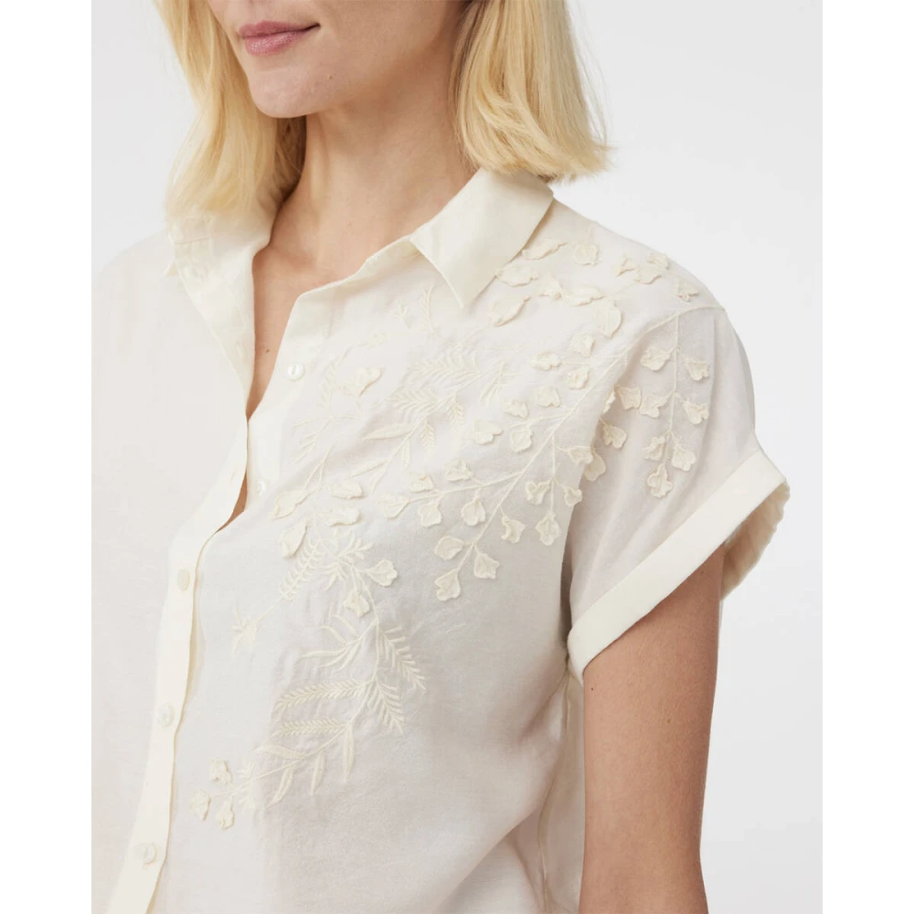 Knit-ted Mouwloze Blouse Billy Beige Dames