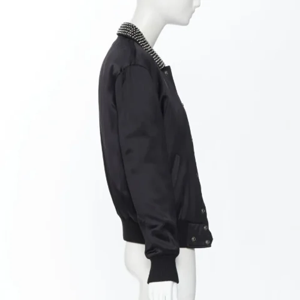 Saint Laurent Vintage Pre-owned Fabric outerwear Black Dames