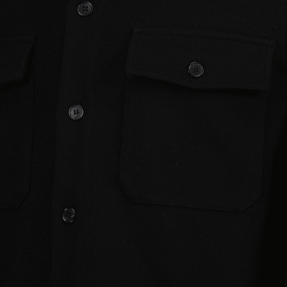 Saint Laurent Oversized Katoenen Shirt Black Heren