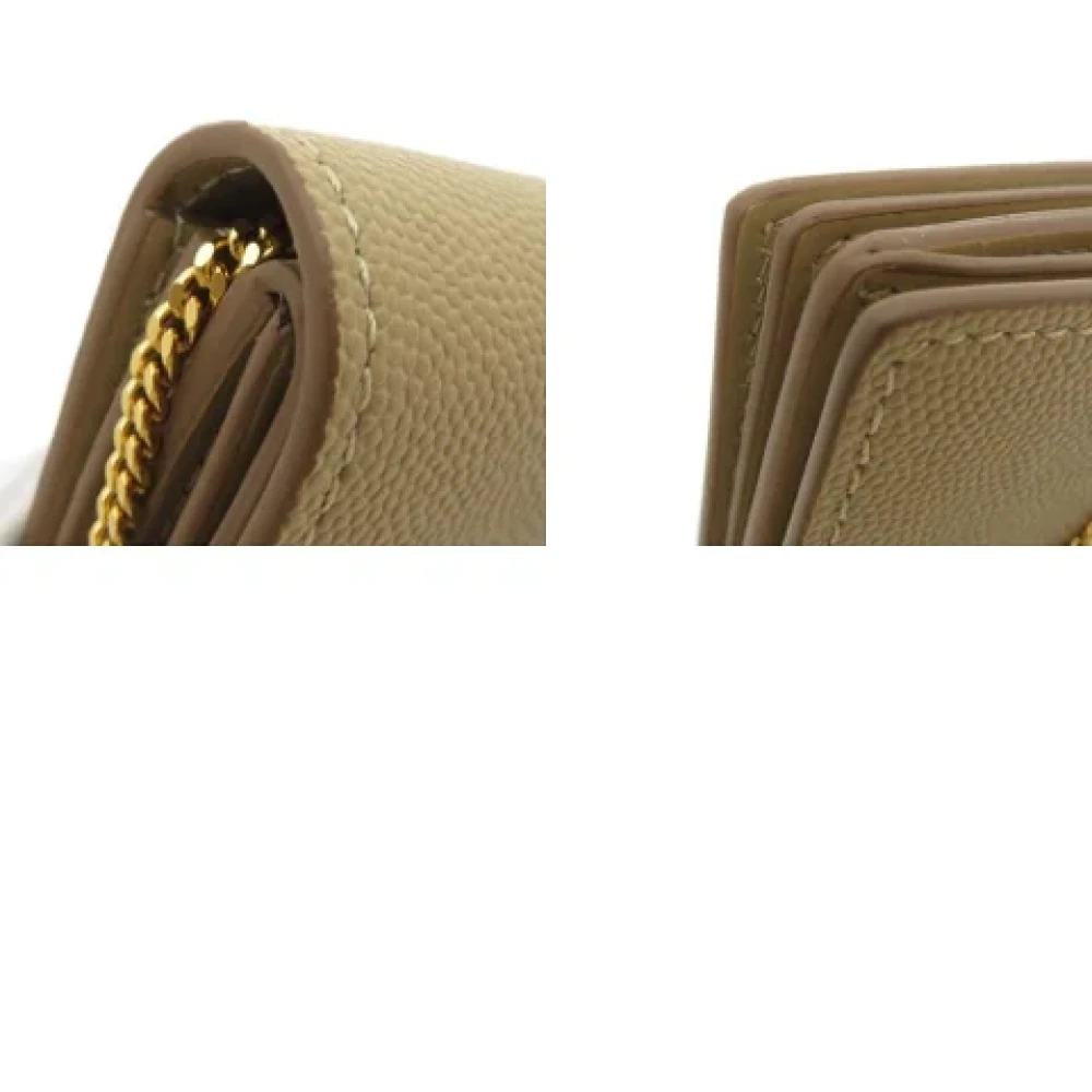 Burberry Vintage Pre-owned Leather wallets Beige Dames
