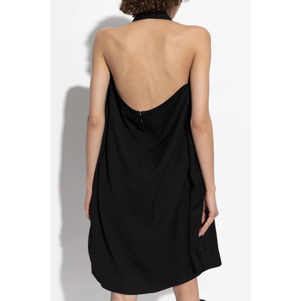 Balenciaga Jurk met blazer motief Black Dames