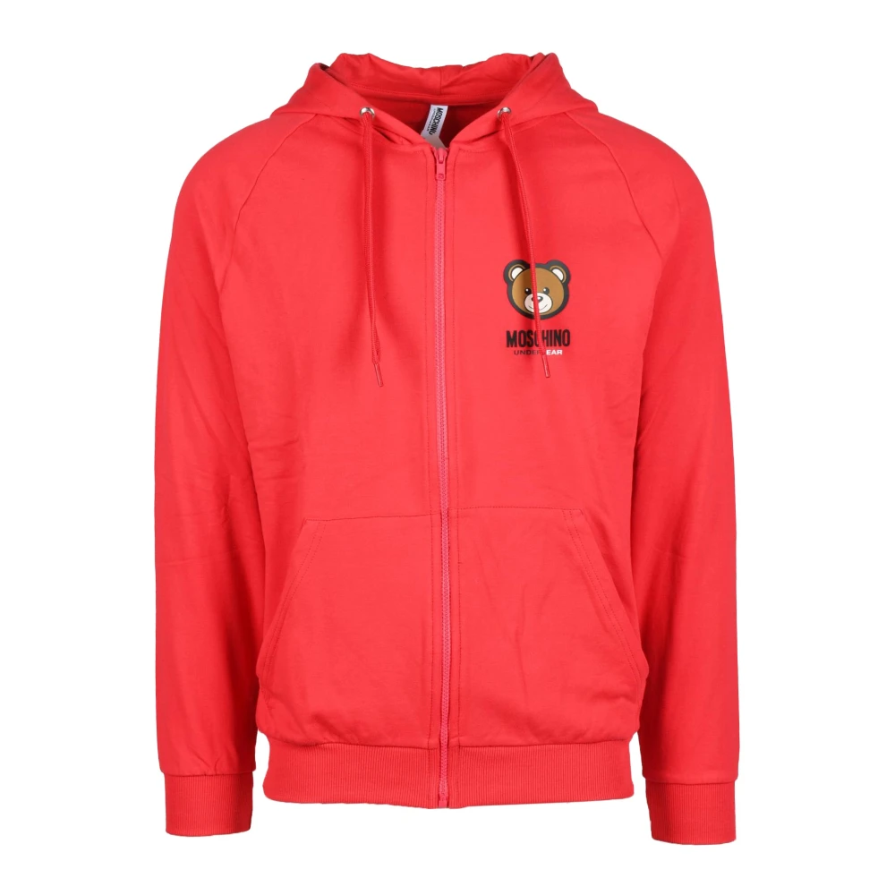 Moschino Katoen Elastaan Sweatshirt Ondergoed Red Heren