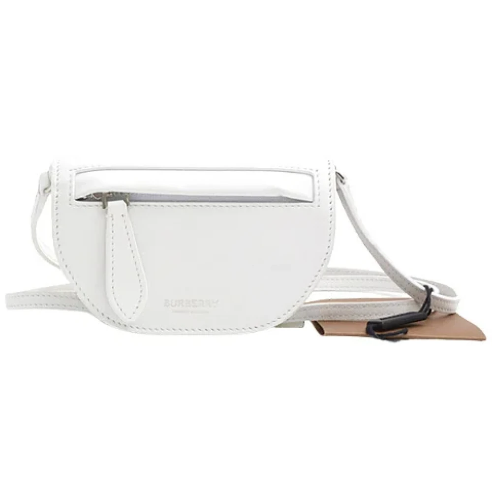 Burberry Vintage Pre-owned Leather crossbody-bags White Dames