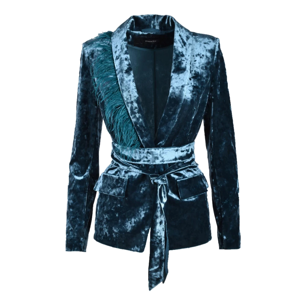 PATRIZIA PEPE Avondjasje met polyester en elastan Blue Dames