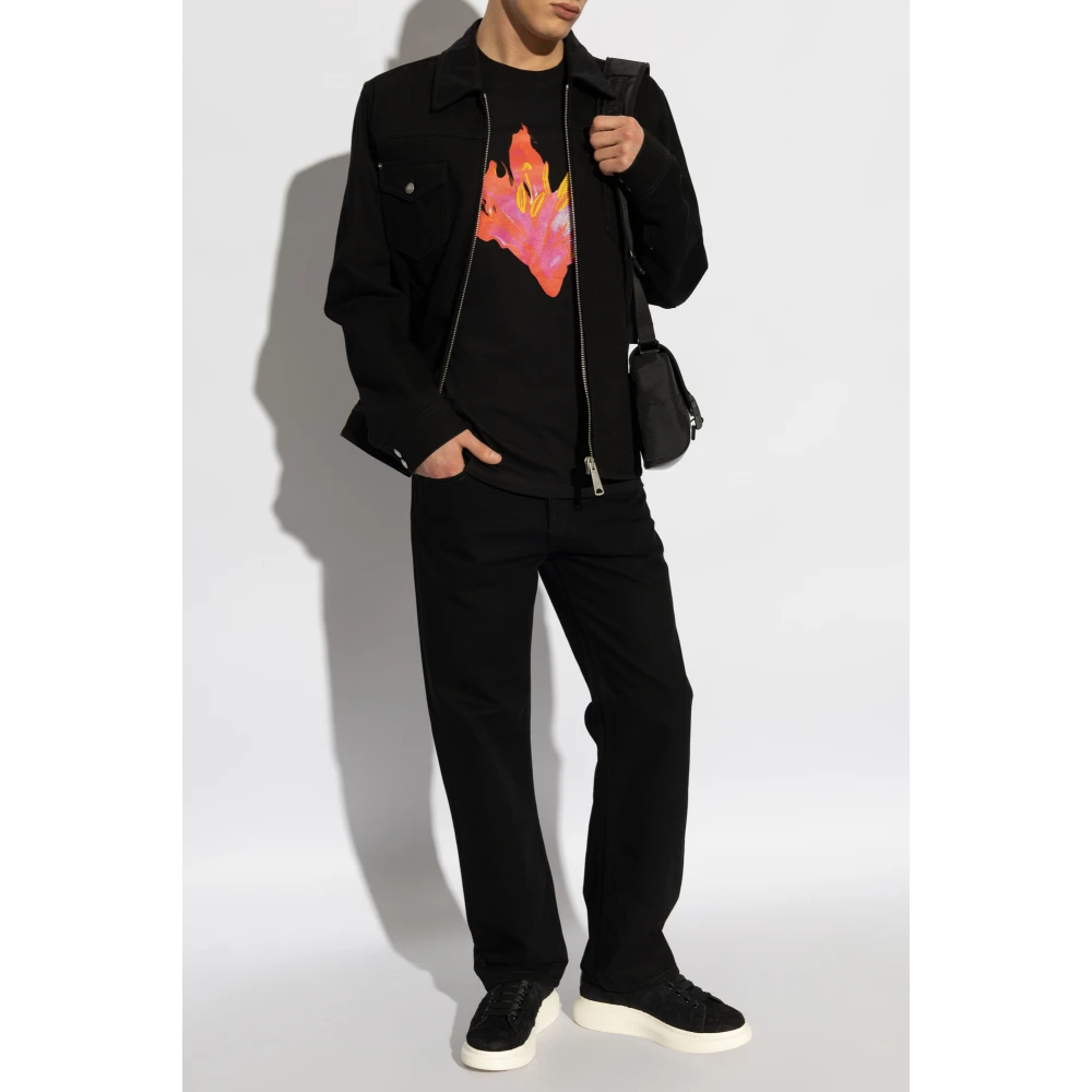 alexander mcqueen Denim jas Black Heren