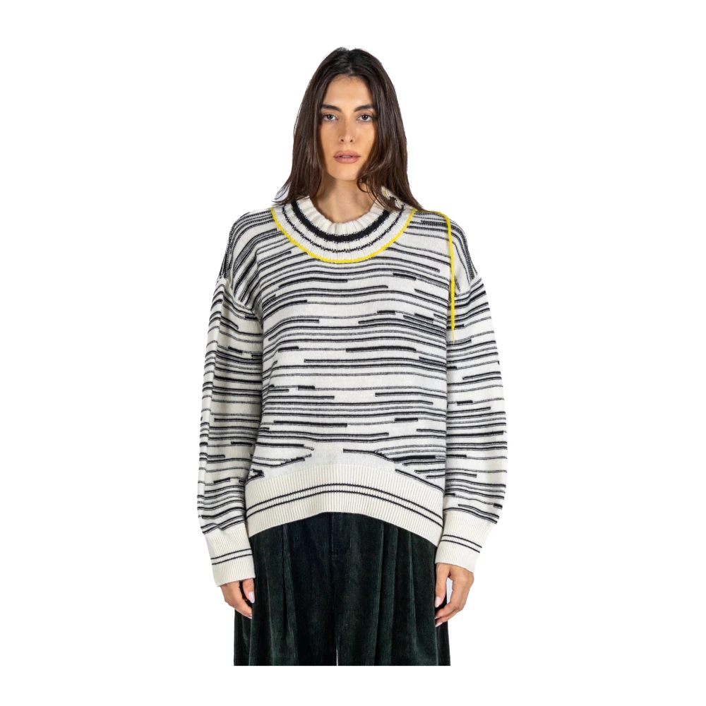 Phisique du Role Multicolor Jacquard Gebreide Trui Multicolor Dames
