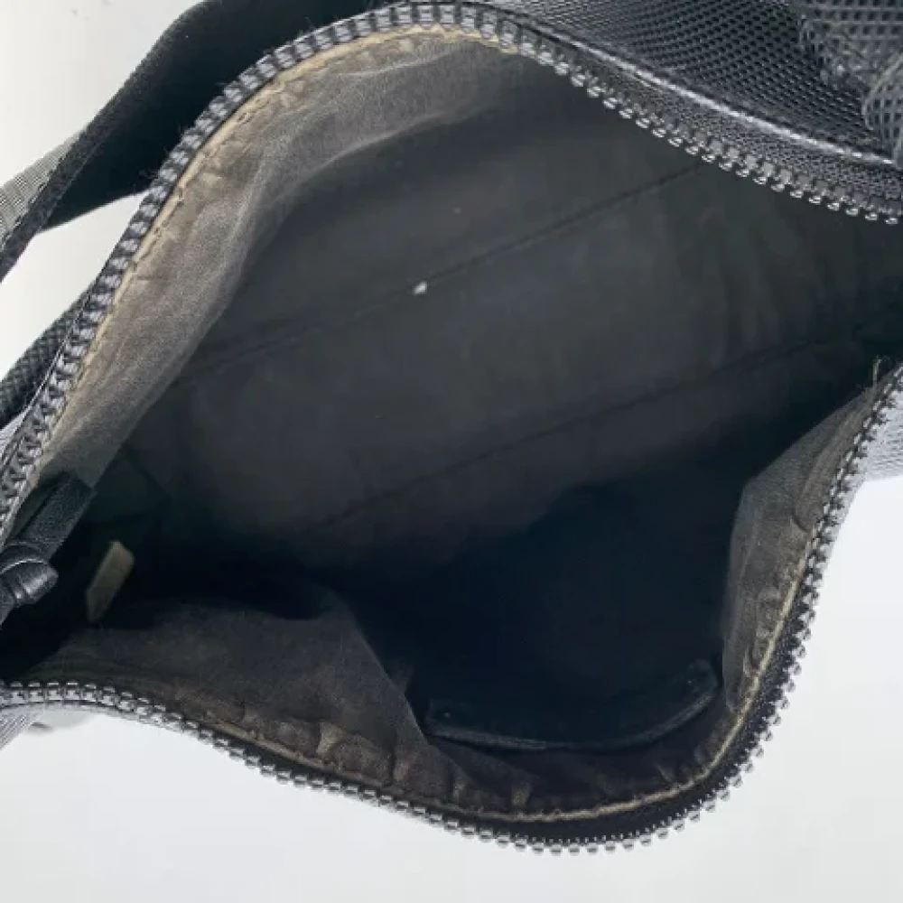 Bottega Veneta Vintage Pre-owned Canvas shoulder-bags Black Dames