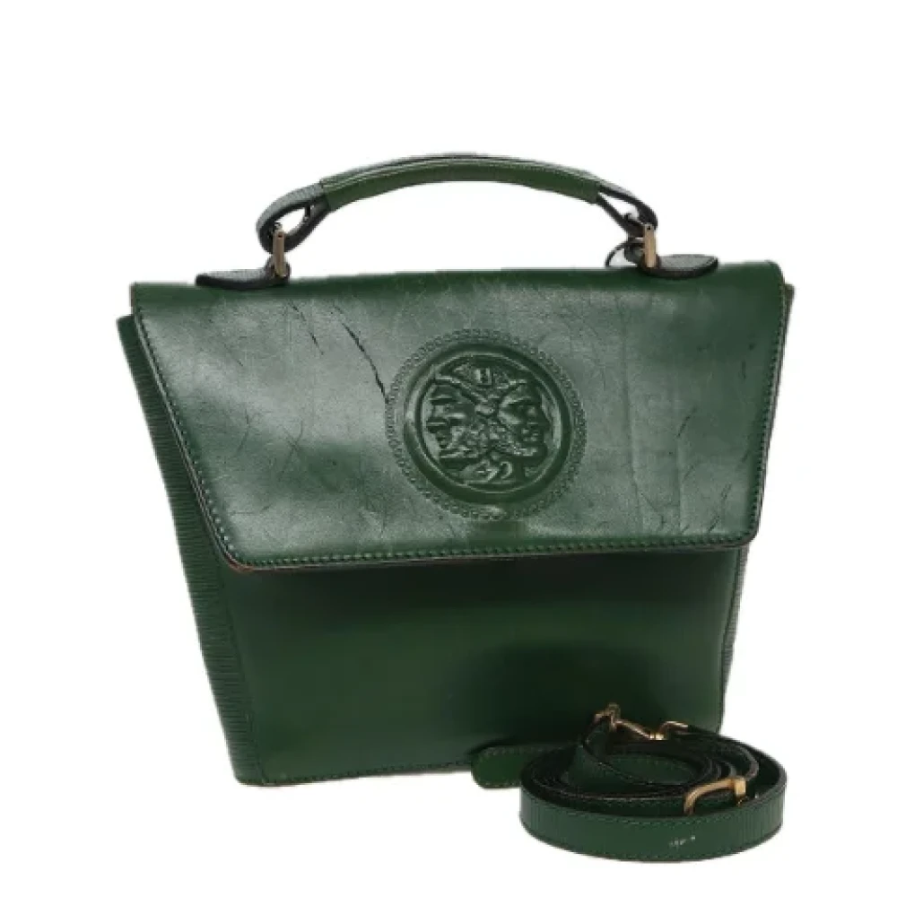 Fendi Vintage Pre-owned Leather fendi-bags Green Dames