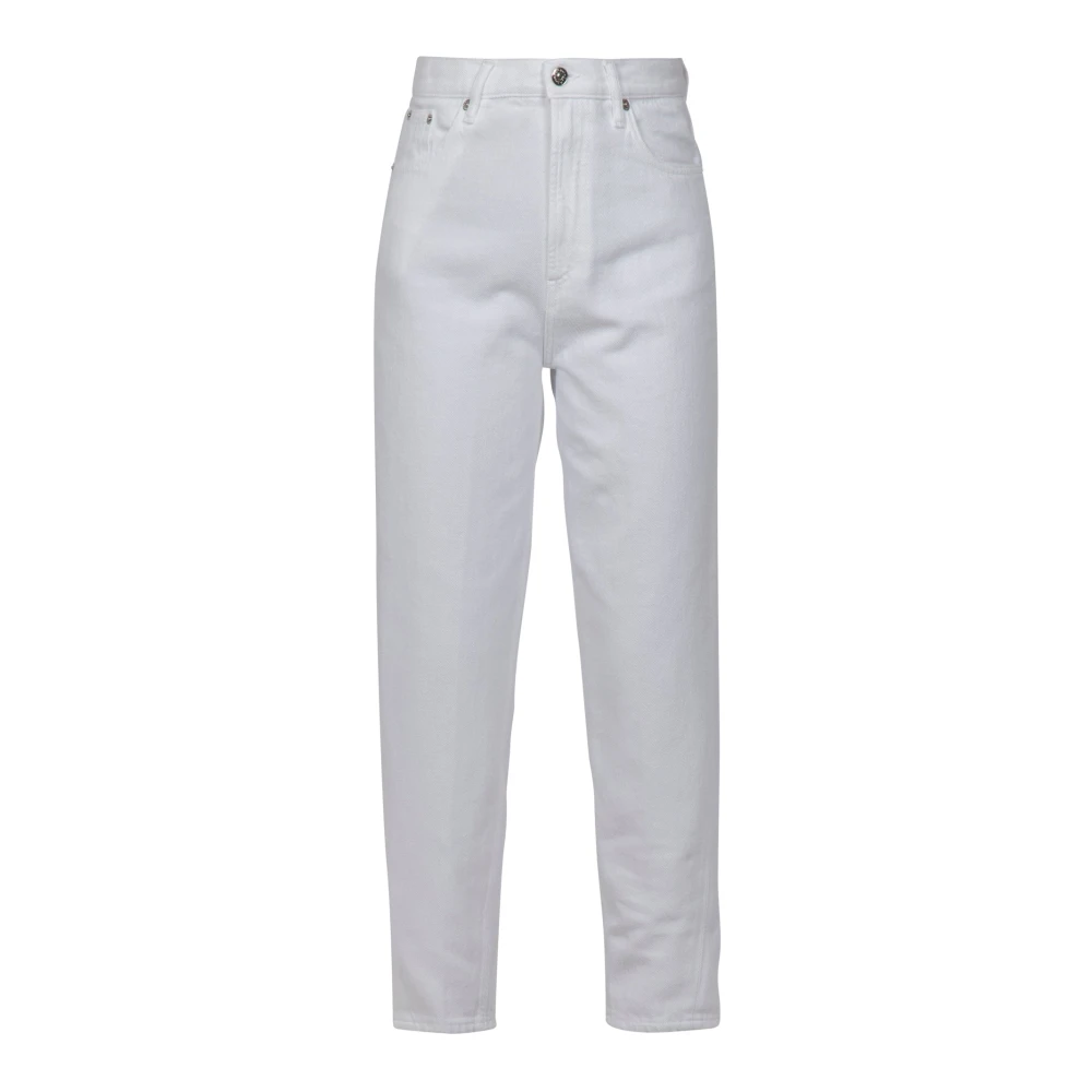 Dondup Witte Denim Straight Leg Jeans White Dames