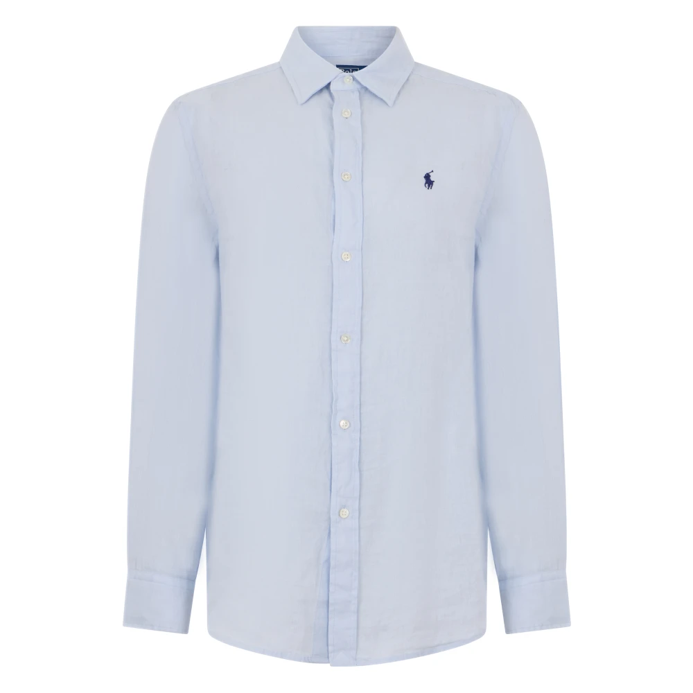 Polo Ralph Lauren Blå Classic Fit Linneskjorta