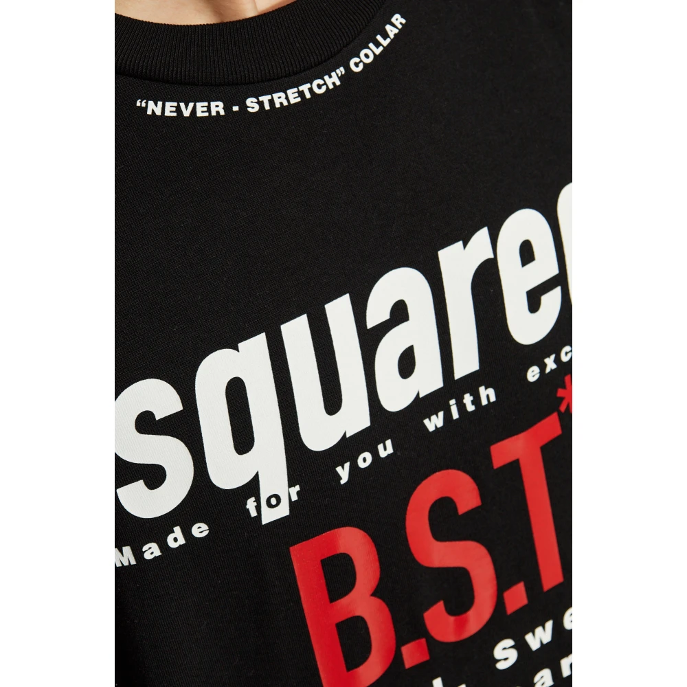 Dsquared2 T-shirt met print Black Heren